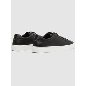 REISS FINLEY Leather Low Top Trainers